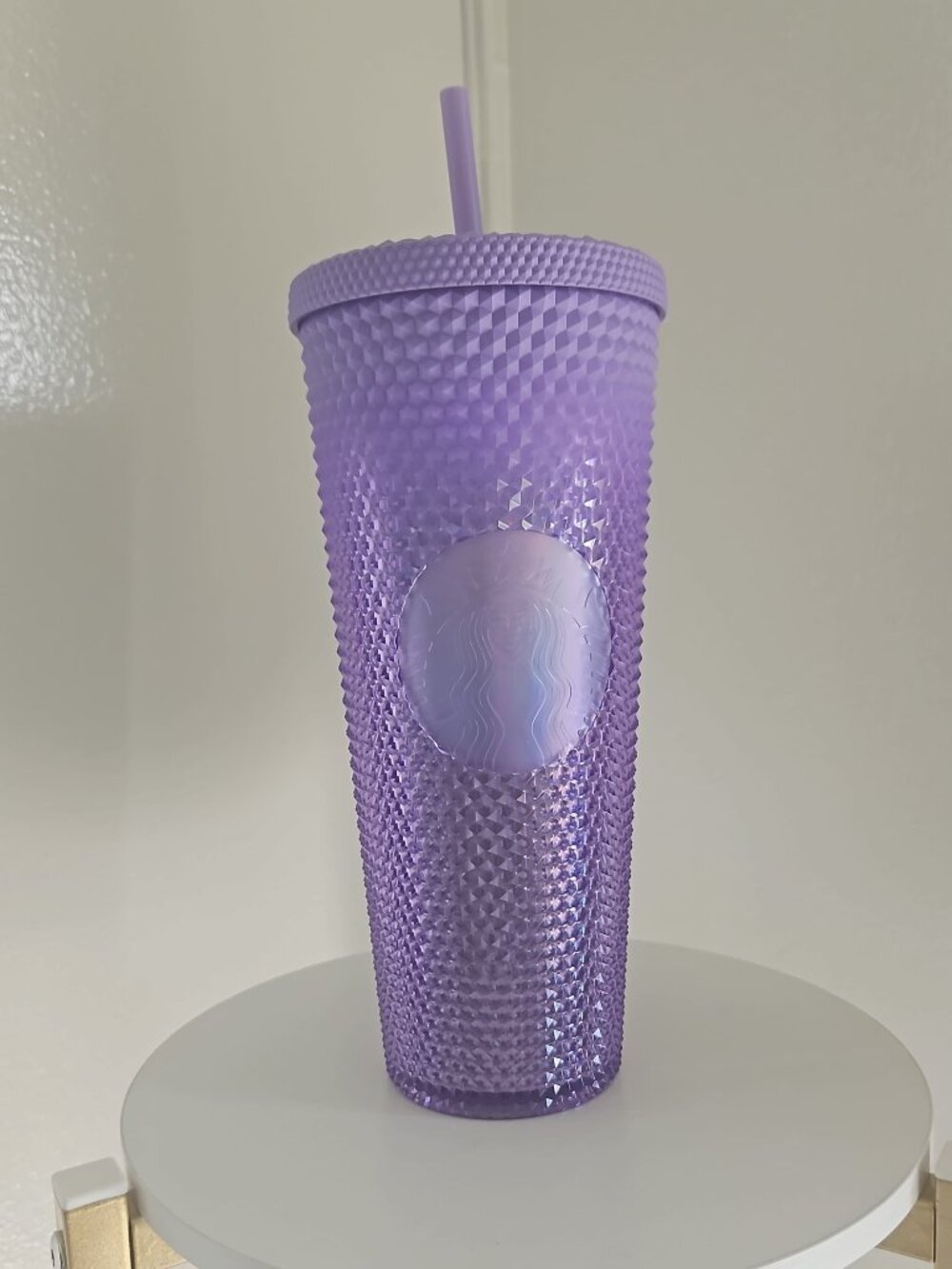 💜 Starbucks Holiday 2023 Lilac Purple Gradient 24oz Venti Studded Cold Cup